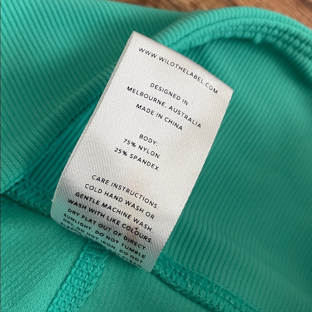 Wilo the Label Summer Green Bike Short Woman Size S - Picture 7 of 9